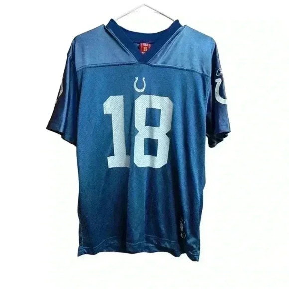 NFL‎ Vintage Reebok Indianapolis Colts Number 18 Manning Jersey - Picture 1 of 7
